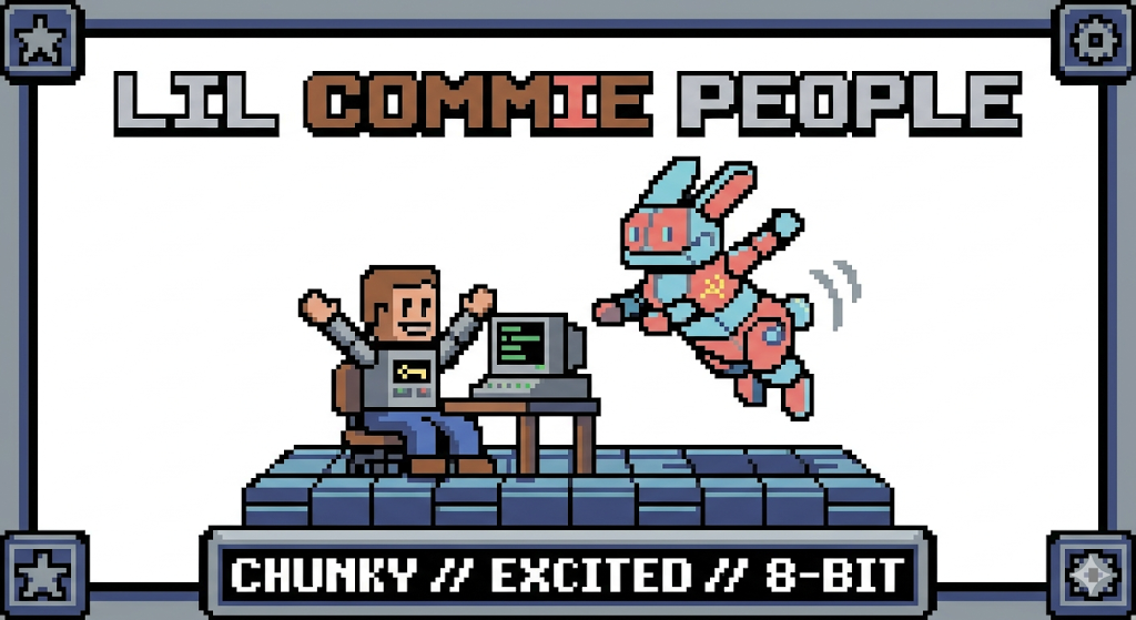 LIL COMMIE PPL — hero logo by Gemzy Too